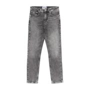 Stijlvolle Denim Broeken voor Mannen Moschino , Gray , Dames