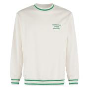 Sport Slogan Sweater Drole de Monsieur , White , Heren