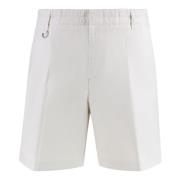 Linnen Bermuda Shorts met Achterzakken Paolo Pecora , Beige , Heren