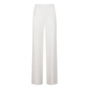 Witte Jersey Pantalone met elastische taille Max Mara Studio , White ,...