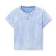 Essentiële Shrunken Tee Lichtblauw Alexander Wang , Blue , Dames