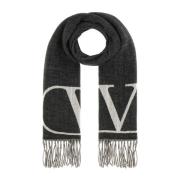 Stijlvolle Sjaals & Shawls Collectie Valentino Garavani , Gray , Heren