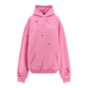 Hoodie met politiek campagnelogo Balenciaga , Pink , Dames