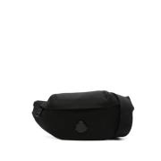 Zwarte Schoudertas met Ritssluiting Moncler , Black , Heren