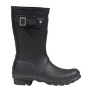 Zwarte Rubber Enkellaarzen voor Vrouwen Hunter , Black , Dames