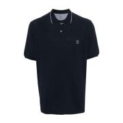 Blauwe T-shirts Polos voor heren Brunello Cucinelli , Blue , Heren