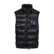 Zwarte Nantu Vest Moncler , Black , Heren