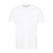 Krijt T-shirt voor een stijlvolle look Burberry , White , Heren