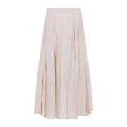 Beige Ambrato Midi Rok Peserico , Beige , Dames