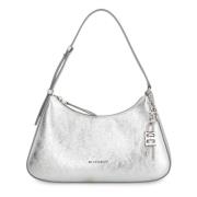 Slot Leren Schoudertas Givenchy , Gray , Dames