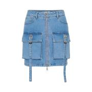 Cargo Rock Rok Mid Blue Washed Gestuz , Blue , Dames