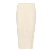 Elastische Taille Rok Ice Saint Tropez , Beige , Dames