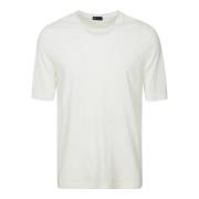 Witte Katoenen T-shirt Korte Mouwen Filippo De Laurentiis , White , He...