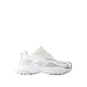 Witte Leren Lage Sneakers Versace , White , Heren