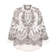 Beige Knoopshirt Lange Mouwen Zimmermann , Multicolor , Dames