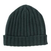 Kasjmier Geribbelde Beanie Hoed Groen Hindustrie , Green , Heren