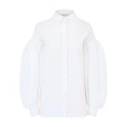 Cocoon Mouwen Wit Overhemd Nina Ricci , White , Dames