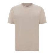 Gebreid Merinowol T-shirt Boggi Milano , Beige , Heren