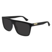 Zwart Grijs Zonnebril Gg0748S 001 Gucci , Black , Unisex