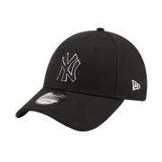 Zwart Teamlogo Pop Outline Pet New Era , Black , Heren