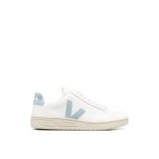 Leren Sneakers Wit Staal Logo Veja , White , Dames