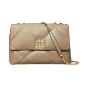 Diamantquilted schoudertas Tory Burch , Beige , Dames