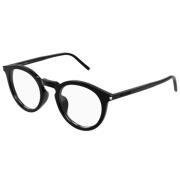 Stijlvolle Zwarte Leren Schoudertas Saint Laurent , Black , Unisex