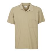 Katoenen poloshirt met logodetail Universal Works , Beige , Heren