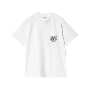 T-shirt met Fragments Print en Zak Carhartt Wip , White , Heren