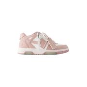 Leren sneakers in roze-wit roze Off White , Pink , Dames