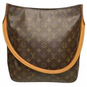 Pre-owned Canvas handbags Louis Vuitton Vintage , Brown , Dames