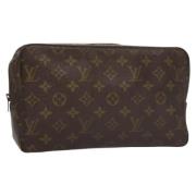 Pre-owned Canvas clutches Louis Vuitton Vintage , Brown , Dames