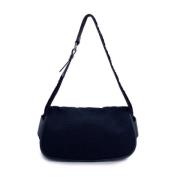 Pre-owned Satin shoulder-bags Yves Saint Laurent Vintage , Black , Dam...