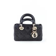 Pre-owned Leather dior-bags Dior Vintage , Black , Dames