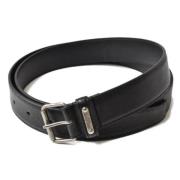 Pre-owned Leather belts Yves Saint Laurent Vintage , Black , Dames