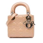 Pre-owned Leather dior-bags Dior Vintage , Beige , Dames