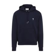 Nachtblauwe Hart Hoodie Ami Paris , Blue , Heren