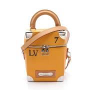 Pre-owned Leather handbags Louis Vuitton Vintage , Yellow , Dames