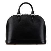 Pre-owned Leather handbags Louis Vuitton Vintage , Black , Dames