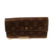 Pre-owned Canvas wallets Louis Vuitton Vintage , Brown , Dames