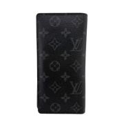 Pre-owned Canvas wallets Louis Vuitton Vintage , Black , Heren