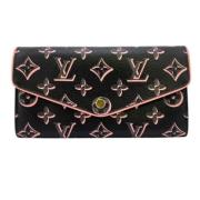 Pre-owned Canvas wallets Louis Vuitton Vintage , Black , Dames