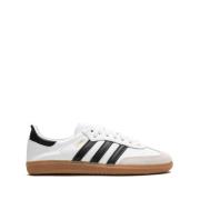 Witte Samba Decon Leren Sneakers Adidas , White , Heren