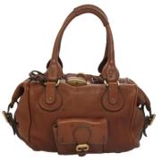 Pre-owned Leather handbags Chloé Pre-owned , Brown , Dames