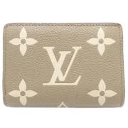 Pre-owned Leather wallets Louis Vuitton Vintage , Beige , Dames