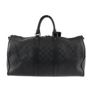 Pre-owned Leather handbags Louis Vuitton Vintage , Black , Unisex