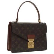 Pre-owned Canvas handbags Louis Vuitton Vintage , Brown , Dames