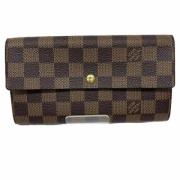 Pre-owned Canvas wallets Louis Vuitton Vintage , Brown , Dames