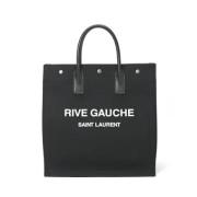 Pre-owned Canvas handbags Saint Laurent Vintage , Black , Dames