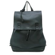 Pre-owned Leather backpacks Yves Saint Laurent Vintage , Black , Dames